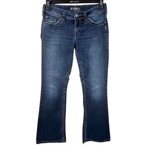 Silver Jeans Co Womens Denim Blue Jeans Suki Surplus 28x30 Pants